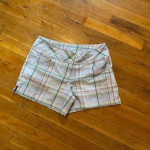 Slazenger women’s golf shorts plaid